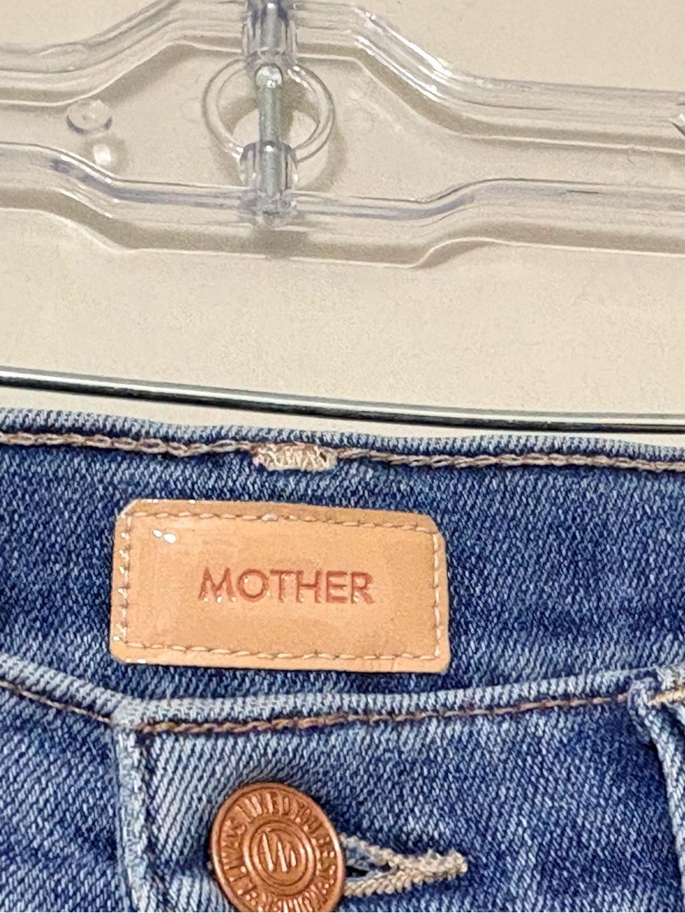 MOTHER The Weekender Fray Jeans A Groovy Kind of Love Flare Blue 26 - Picture 6 of 13